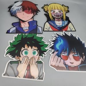 4× My Hero Academia Image Changing Lenticular Anime Decal, Waterproof Stickers